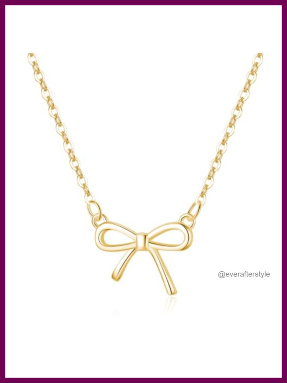 925 Sterling Silver Bow Necklace Choker Adjustable Chain Minimalist